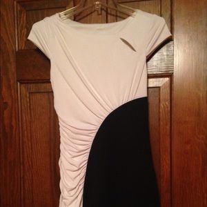 Sangria Black and White Dress