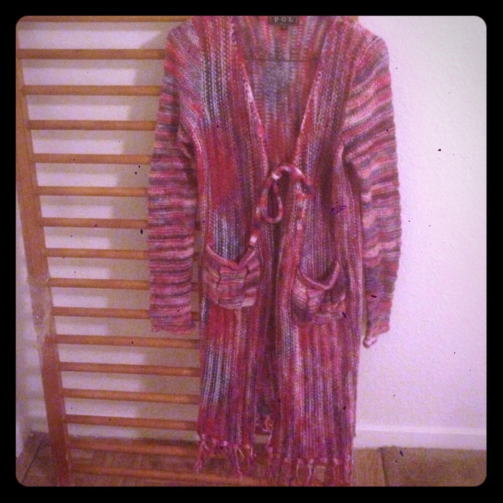 Long Multi-Colored Duster. Super cute!
