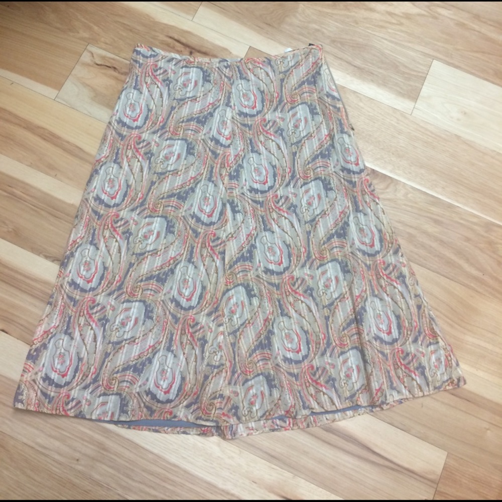 skirt, side zip, 100% cotton