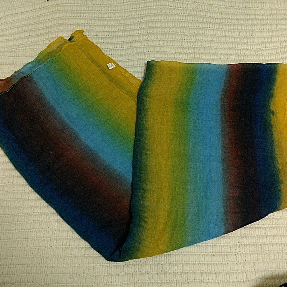 Sheer Colorful Scarf
