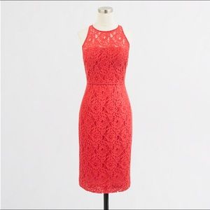 J.Crew Factory Coral Lace Dress