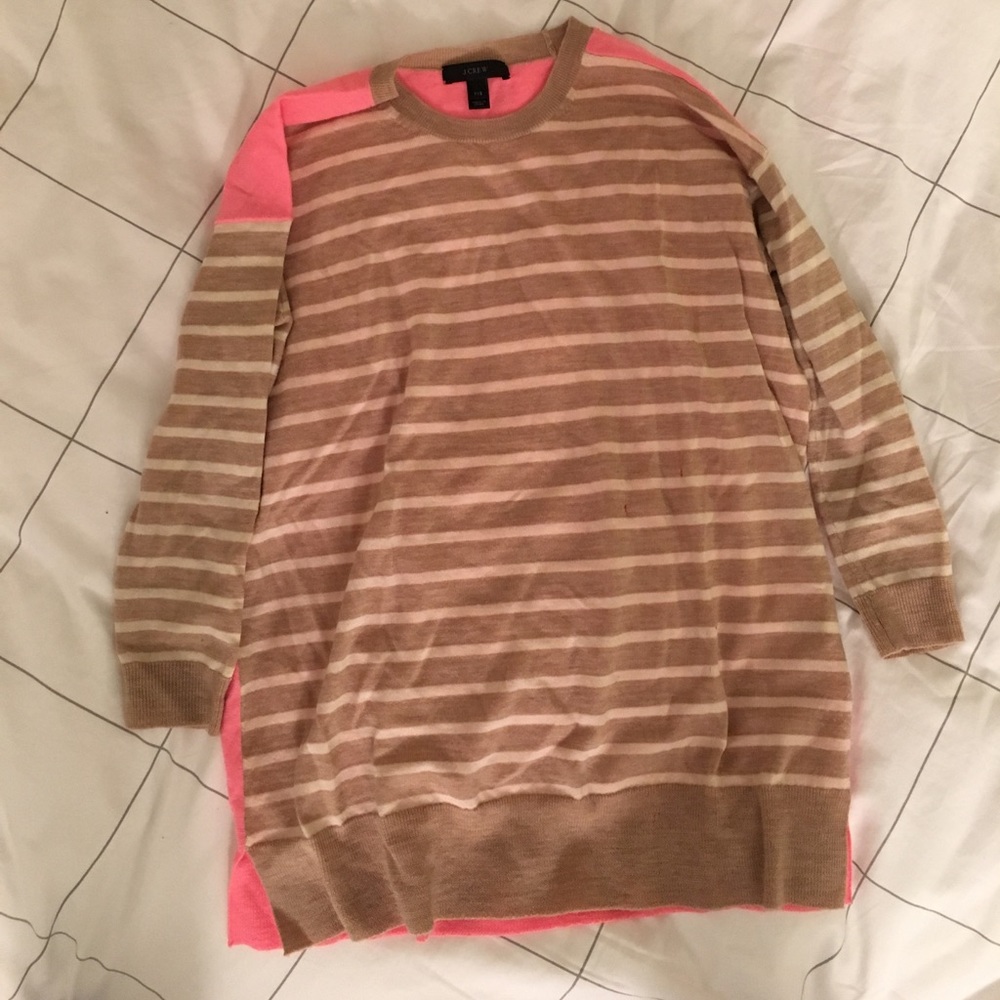 Light multi-colored J Crew sweater