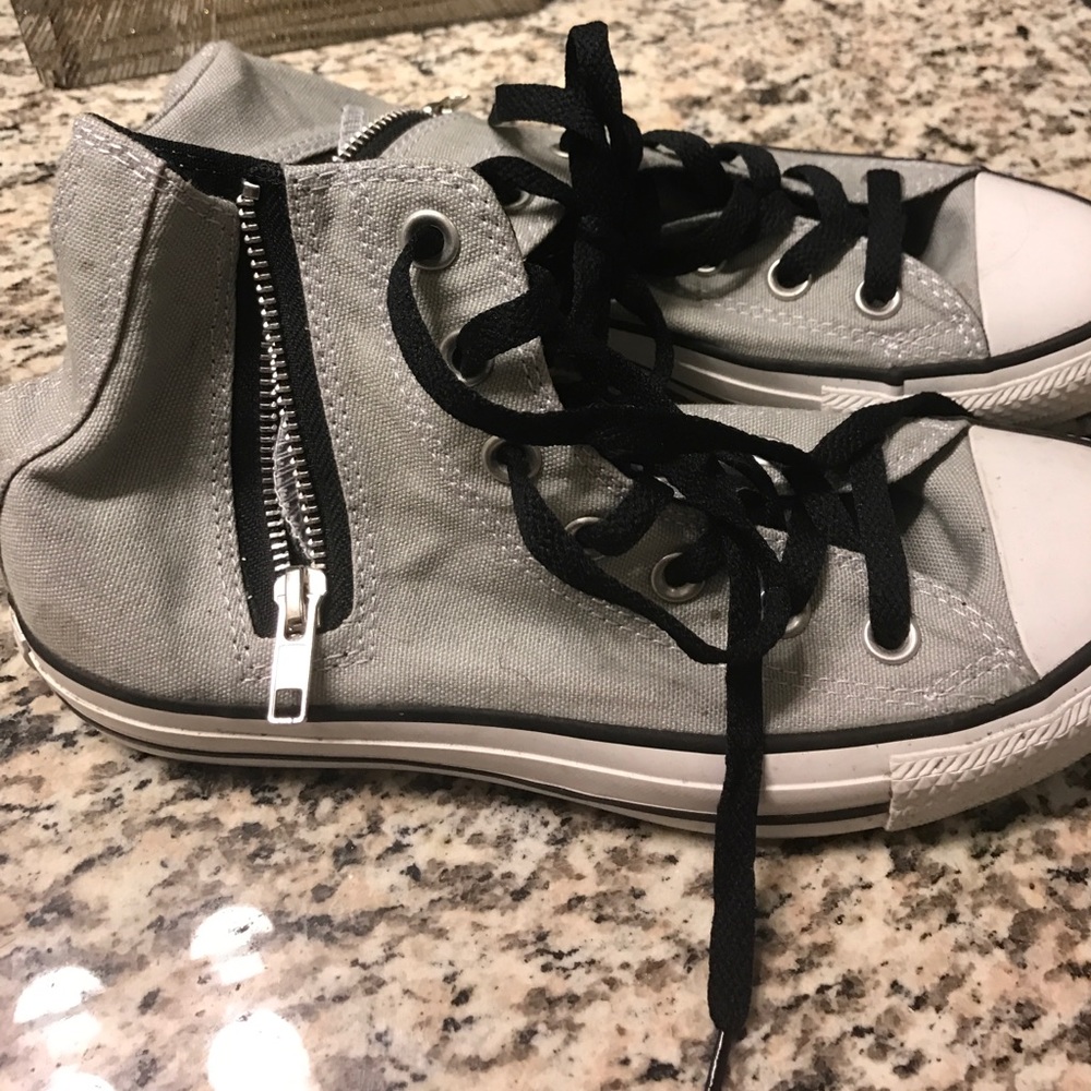 Silver Converse High Tops!!!