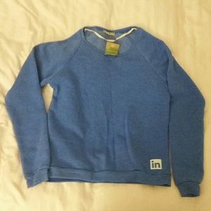 NWT LinkedIn Blue Sweater