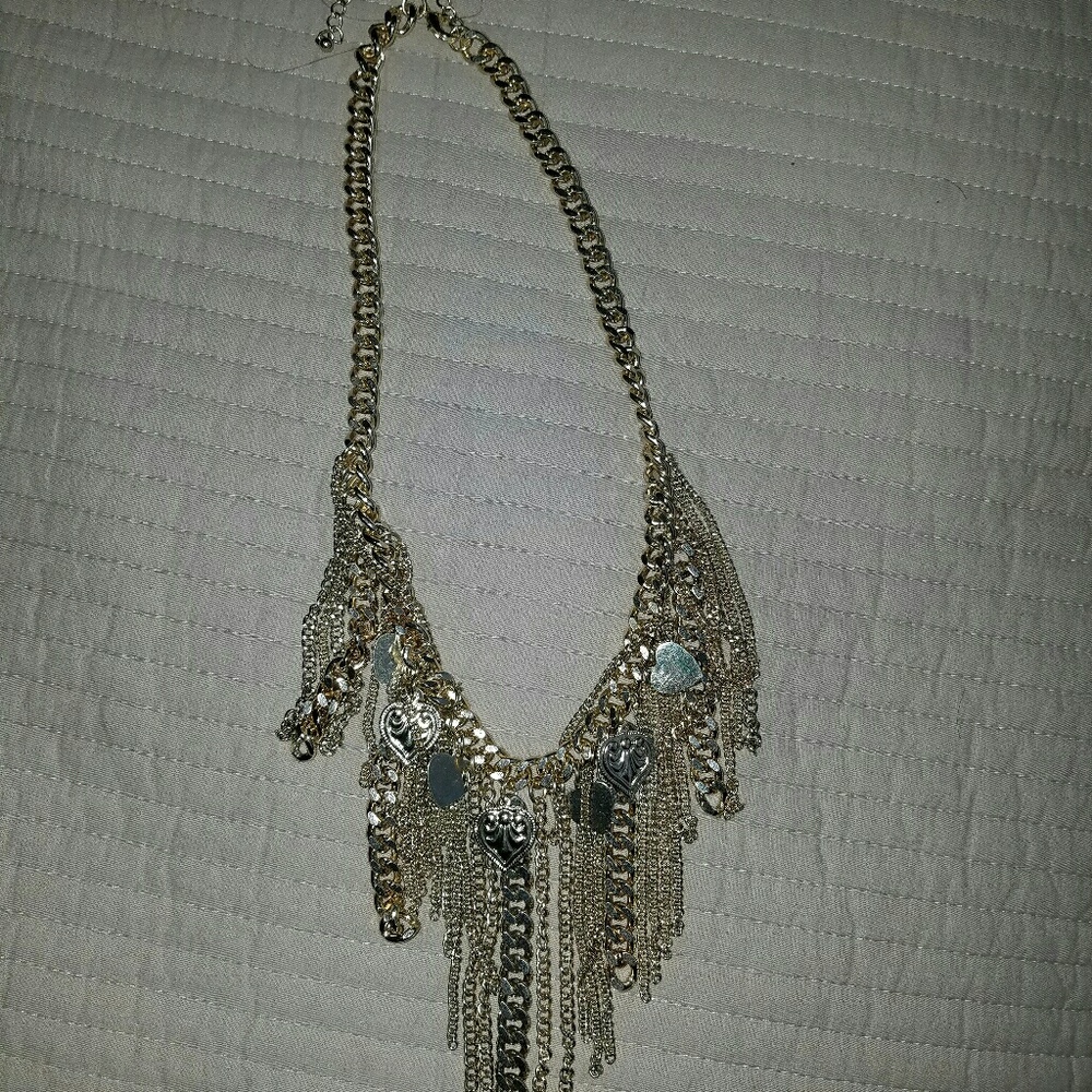 Gold statement necklace