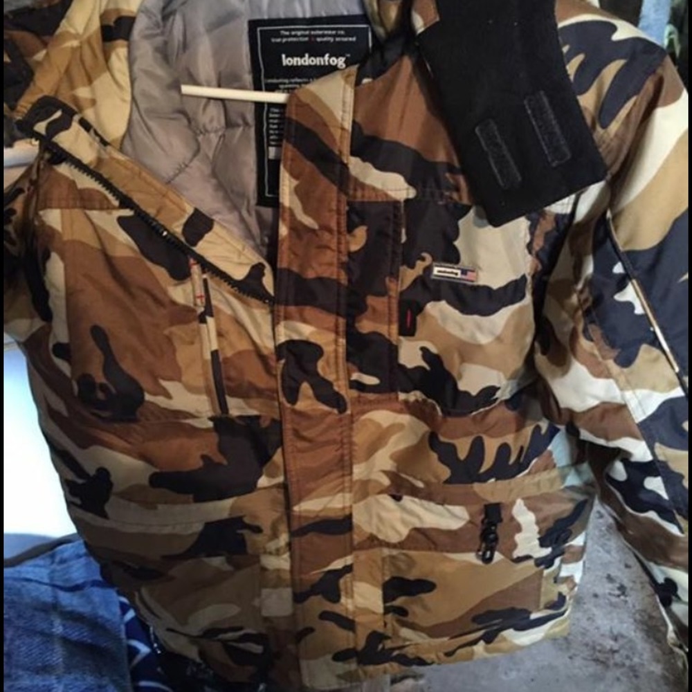 London Fog Camouflage Boys Coat
