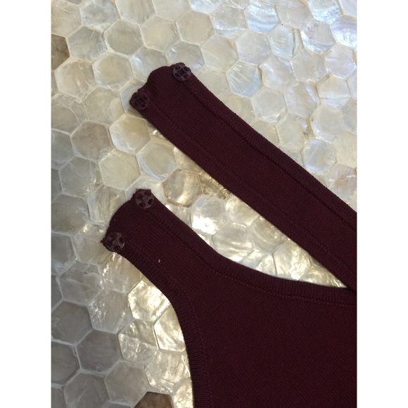 NWT Romeo+Juliet Couture Burgundy Bodysuit size M - Picture 6 of 6