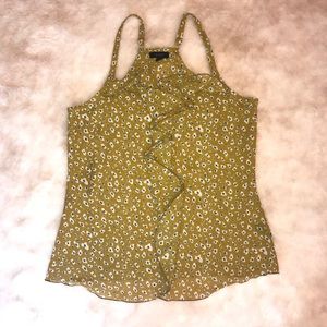 Green pattern Tank Top