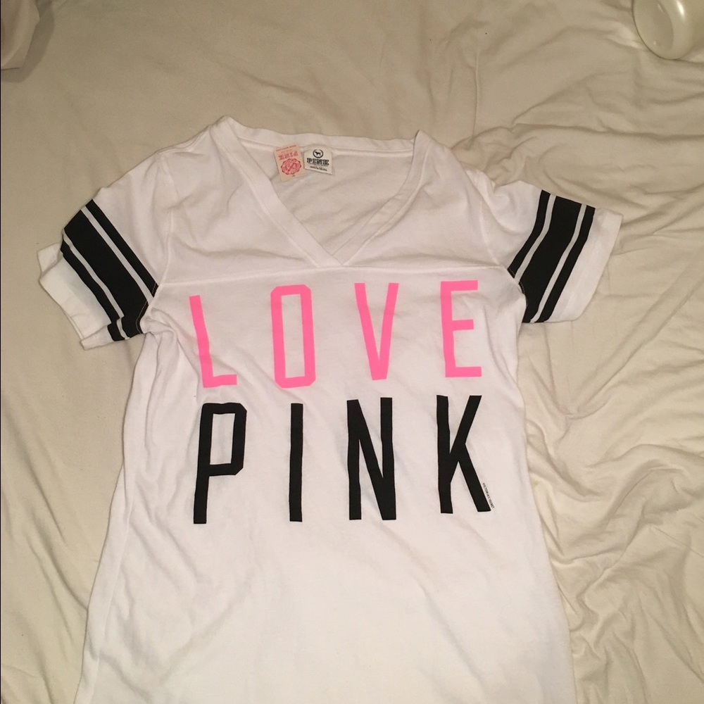 New With Tags Pink V-Neck T-Shirt