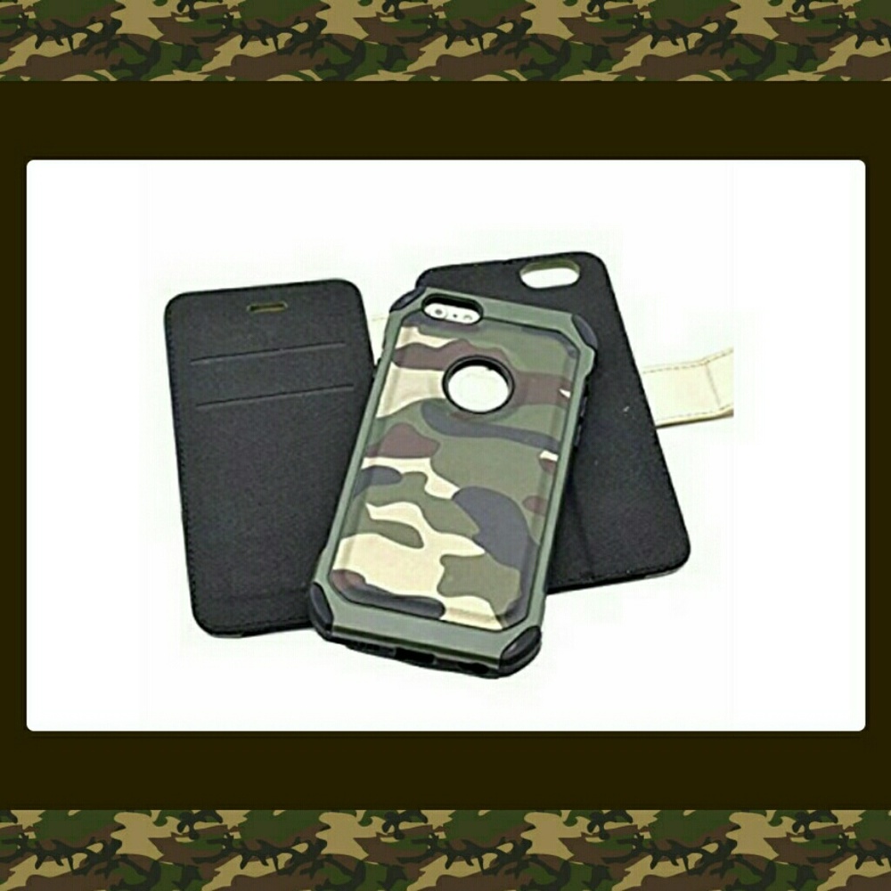 Camouflage Premium Detachable 2in1 Wallet Case
