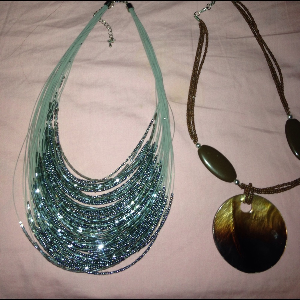 2 necklaces.