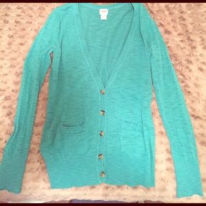 Classic teal cardigan from Target