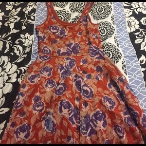 Orange and blue sundress