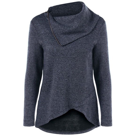 Sweaters - 💥Last one!!💥 Asymmetric Tulip Hem Sweater