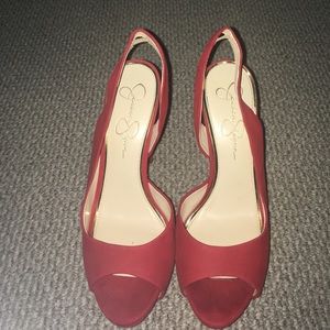 Jessica Simpson size 9 red heels