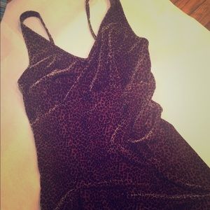 Victoria's Secret leopard print dress M