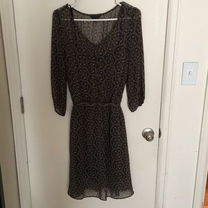 Banana Republic long sleeve slip dress