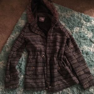 Cute gray and black winter coat!