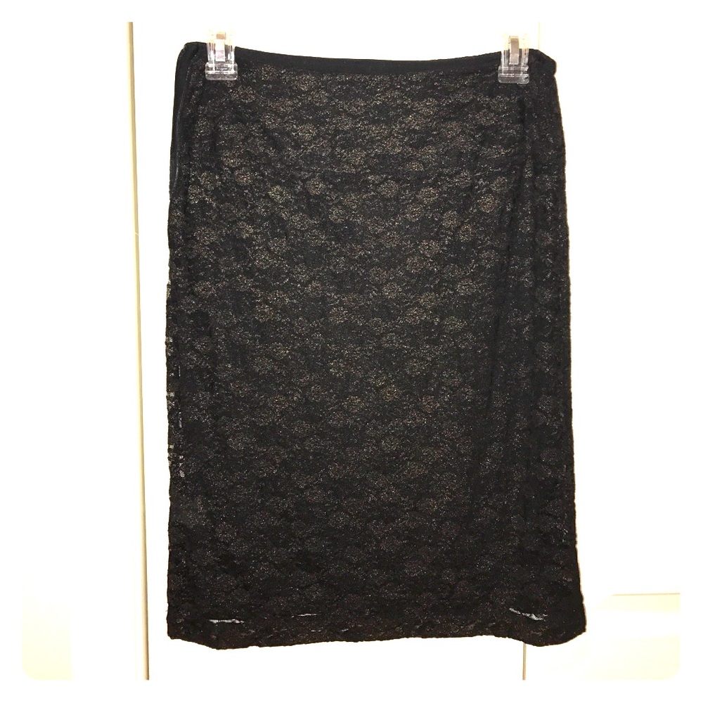 Black/gold High waisted skirt