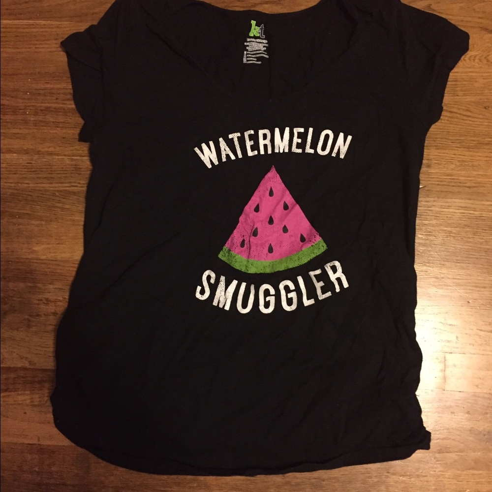 Watermelon smuggler maternity shirt
