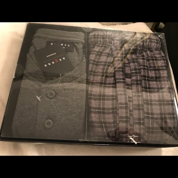 Axcess Other - Men's cotton top and flannel pants PJ set NWB