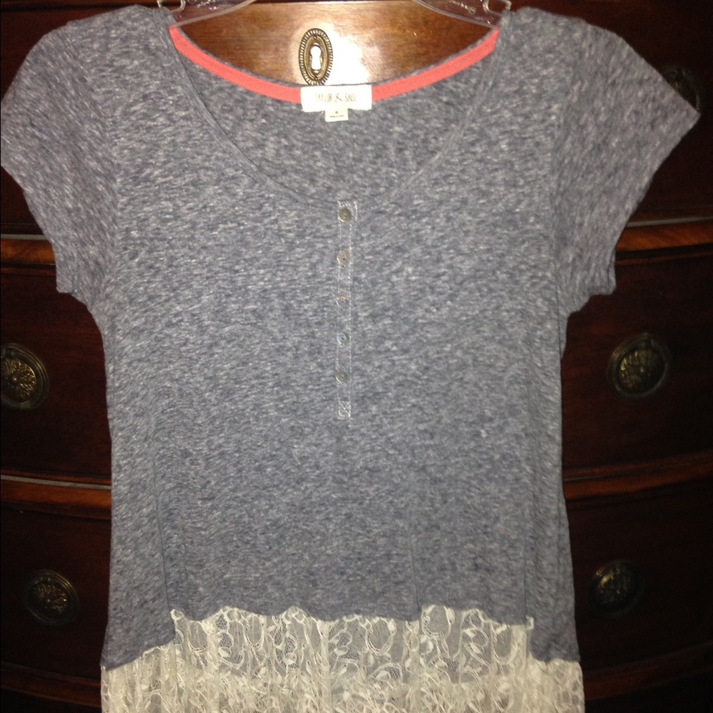 lace bottom top