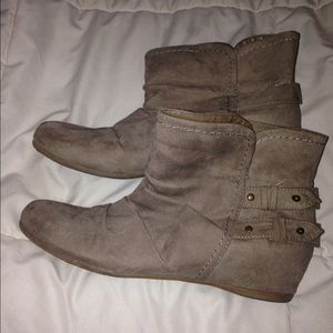 soft light brown booties