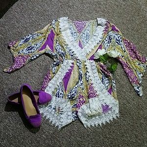 Size small patterned romper