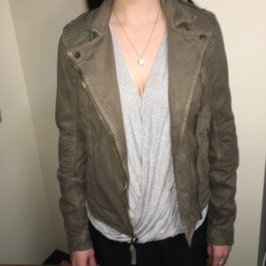 Dark olive canvas jacket