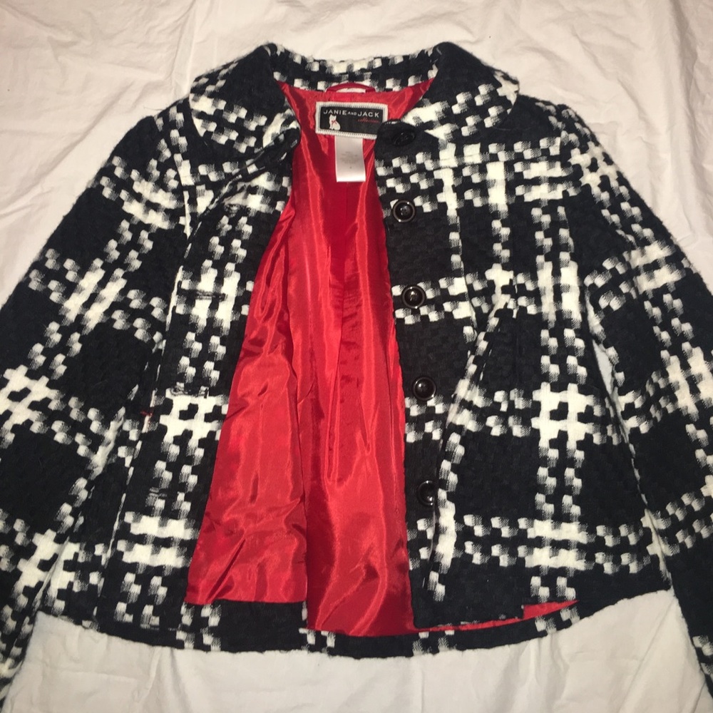 Janie and Jack b&w formal coat