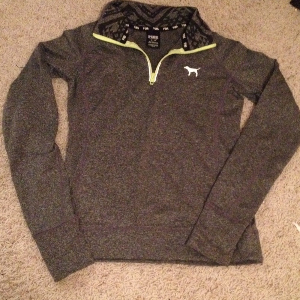 Rare Vs pink grey zip up