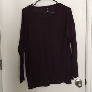 Eggplant tunic sweater from GAP