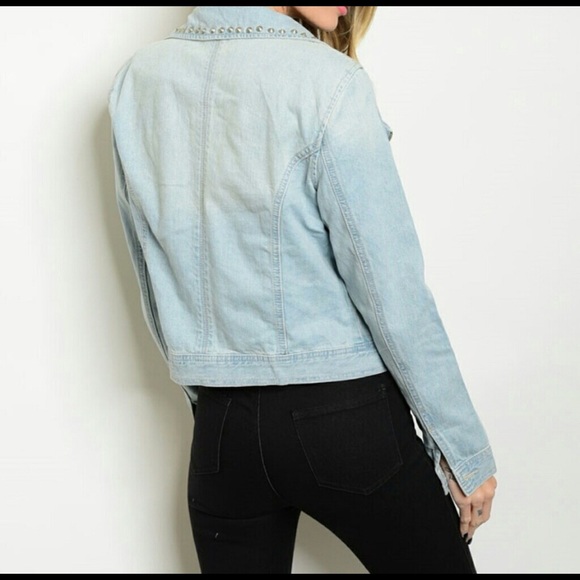 LAST ONE - Studded Junior's Jean Jacket - Picture 2 of 5