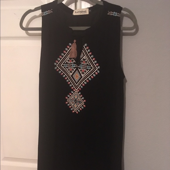 B.original Black embroidered dress - Picture 1 of 3