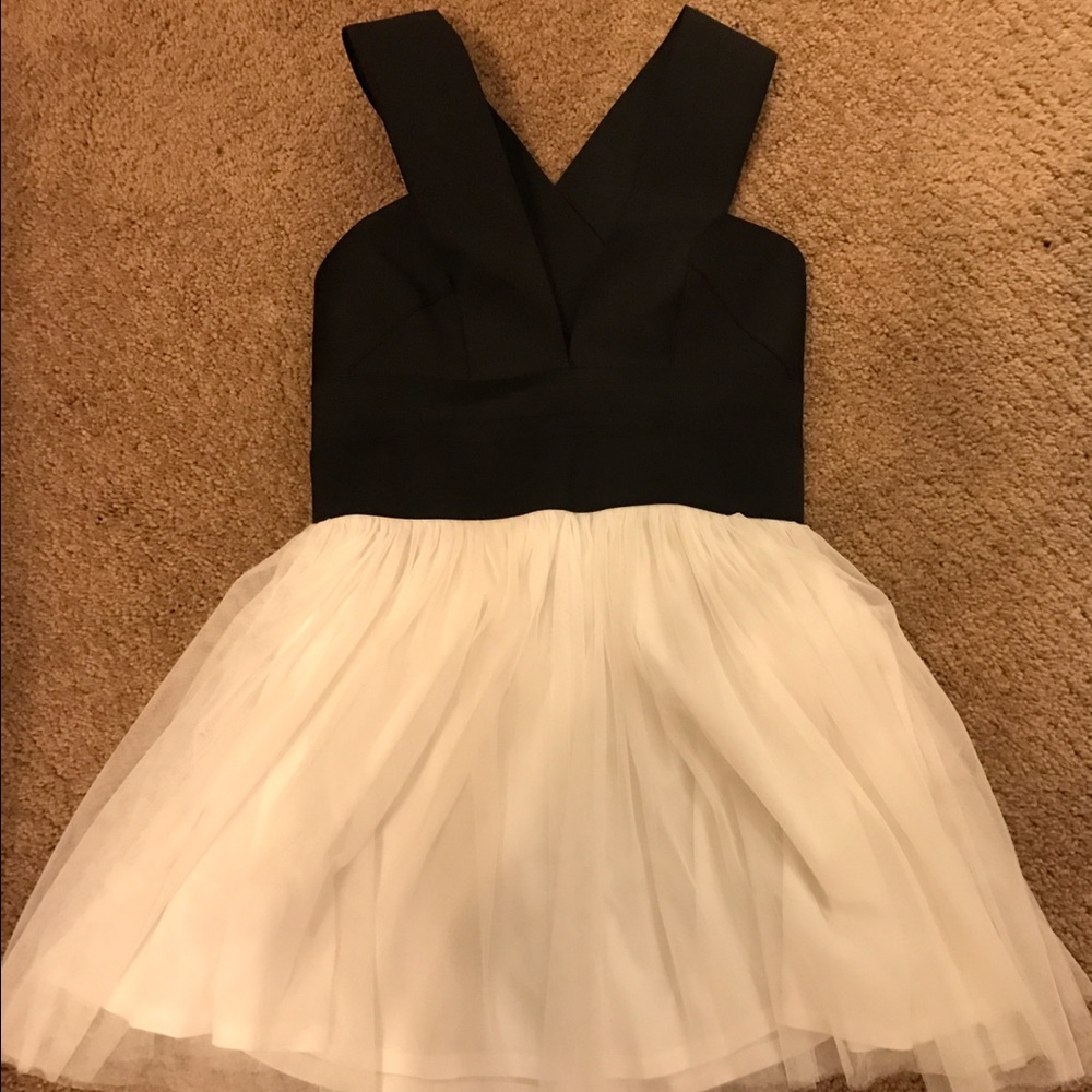 White and Black Dress