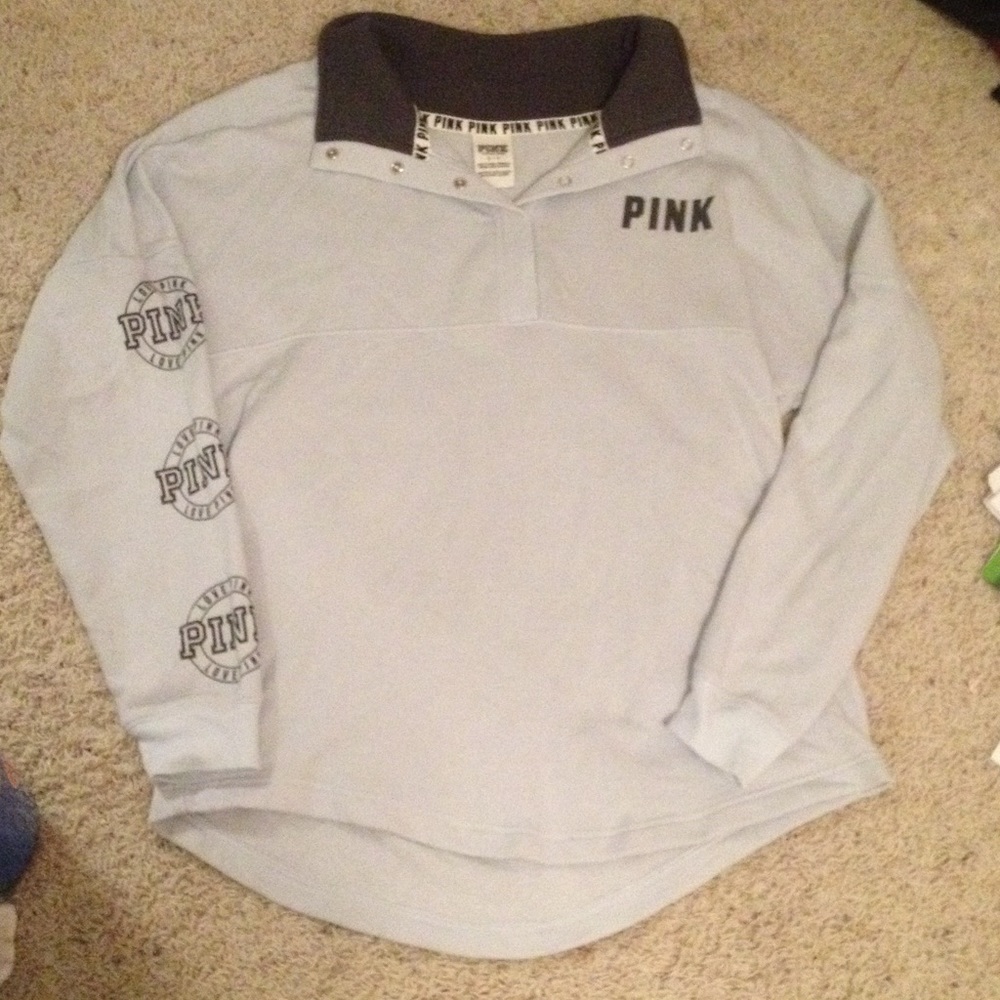 Blue vs pink half button up