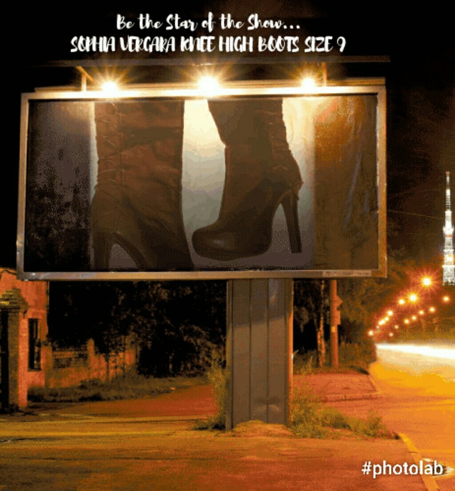 Sophia Vergara Knee High Boots Size 9