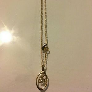 Abstract gold Necklace