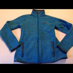 Patagonia better sweater blue fleece jacket small