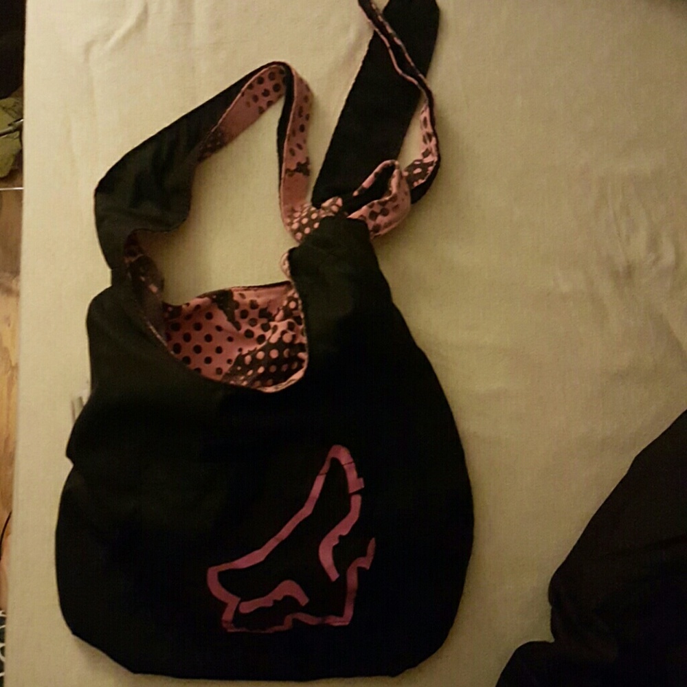 Fox reversible crossbody bag