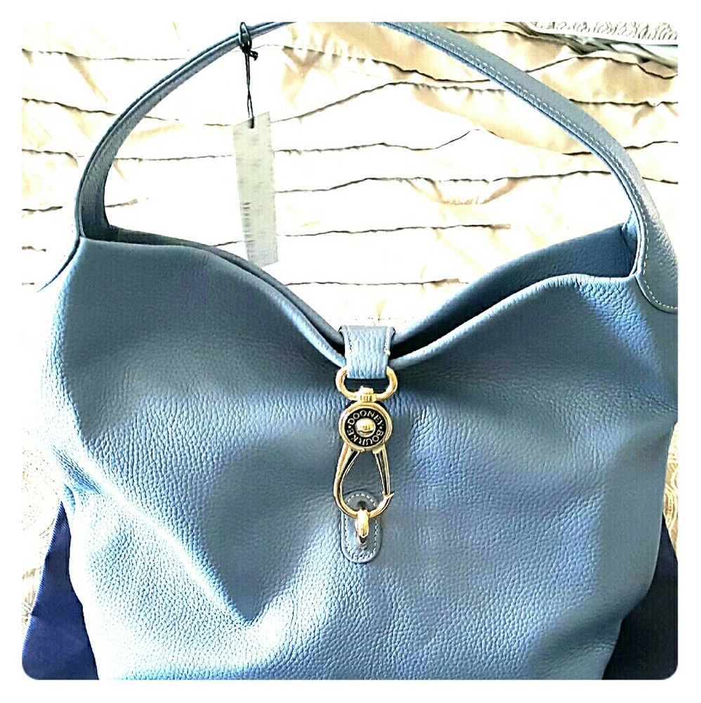 Dooney and Bourke Logo Lock Shoulder Bag.