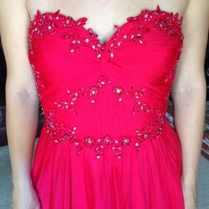 Redish/Pink Prom Dress!
