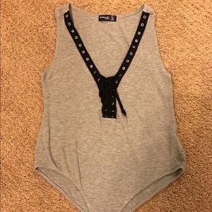 Lace-Up Bodysuit