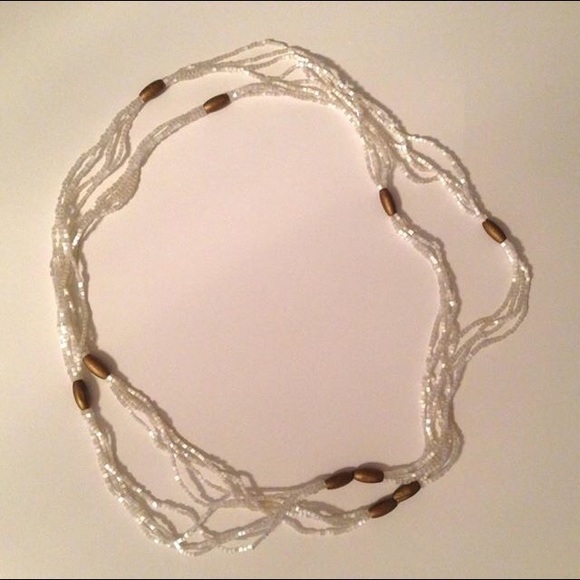 Women's White Necklace - Picture 1 of 1