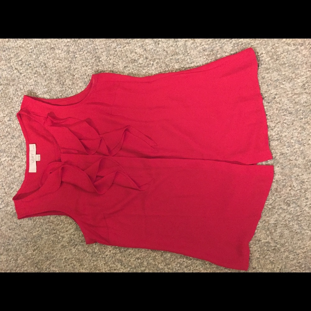 Red Ruffled Top - Picture 2 of 3