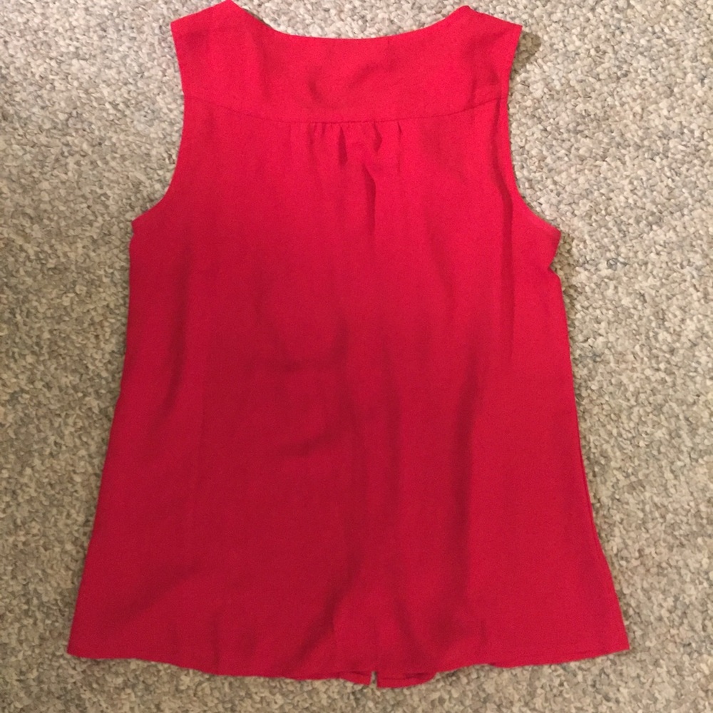 Red Ruffled Top - Picture 3 of 3