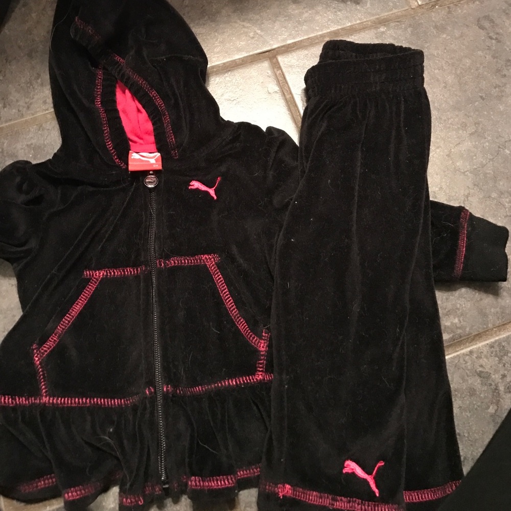 Puma Velour Girls Suit