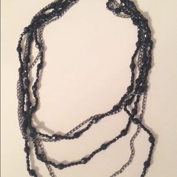 Women's Black Necklace - Picture 1 of 1