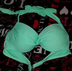 Turquoise bikini top