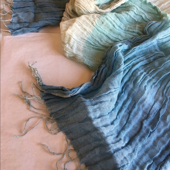 SOLD | Long Blue Scarf - Picture 2 of 4